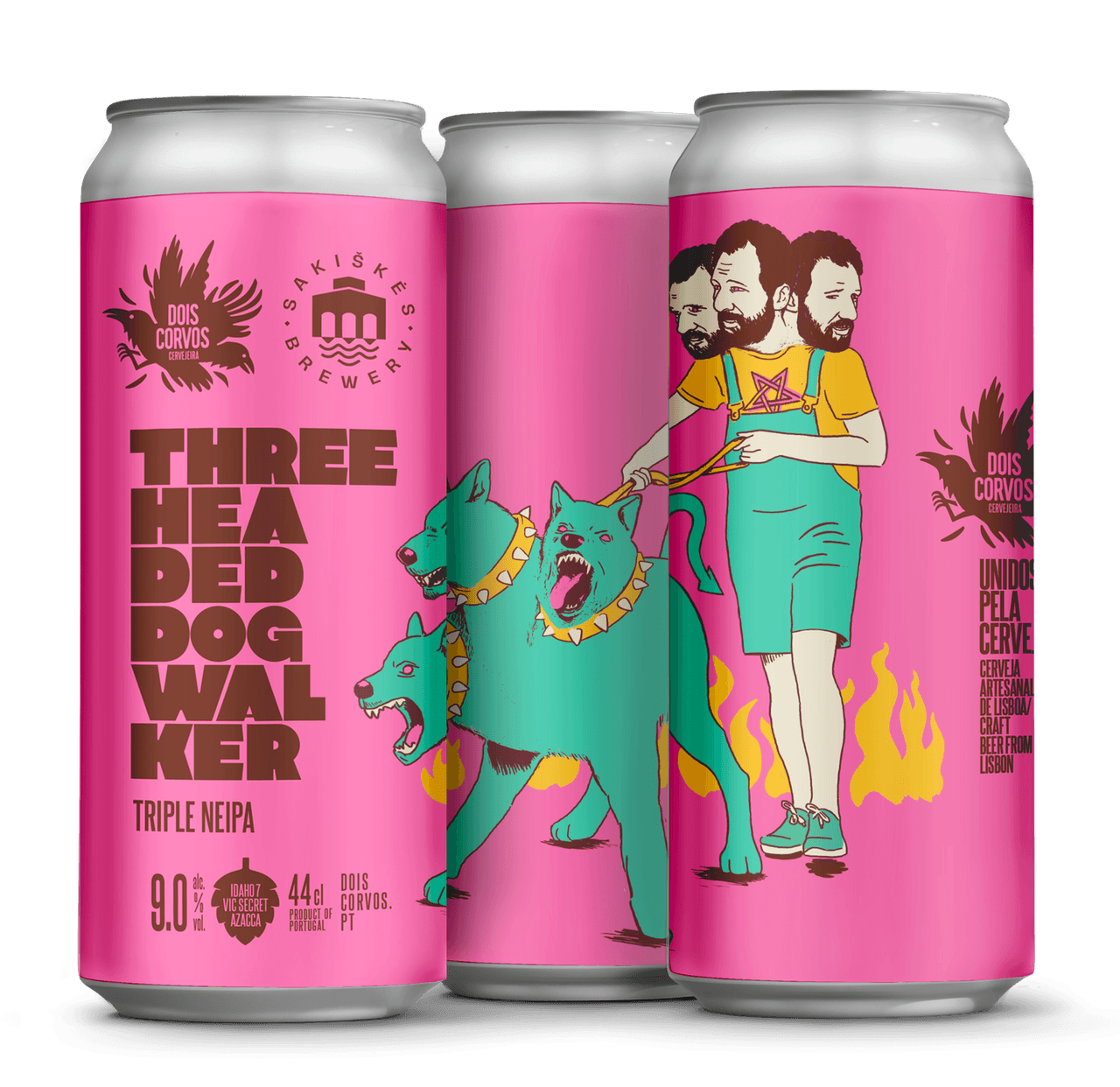 ThreeHeaded Dog Walker Triple NE IPA Dois Corvos Brewery, Lisbon